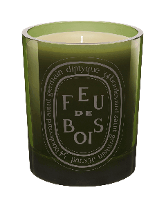 Bougie Grise Feu De Bois